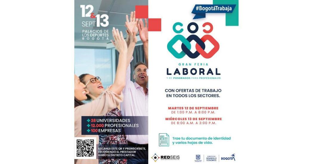 Feria de empleo para profesionales en Palacio Deportes sept. 12 y 13 