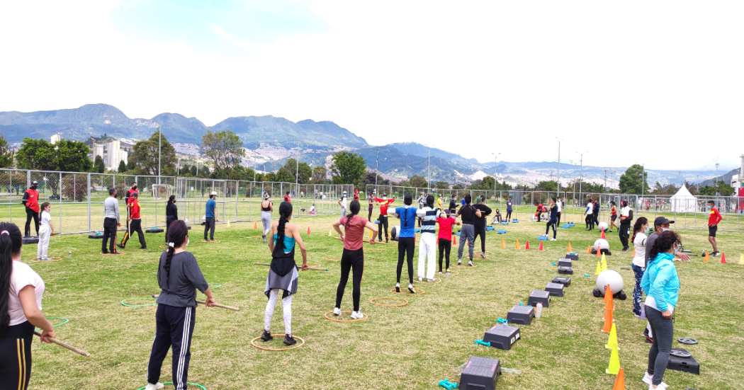 Mapa de las clases grupales del IDRD y el entrenamiento Cross hit 