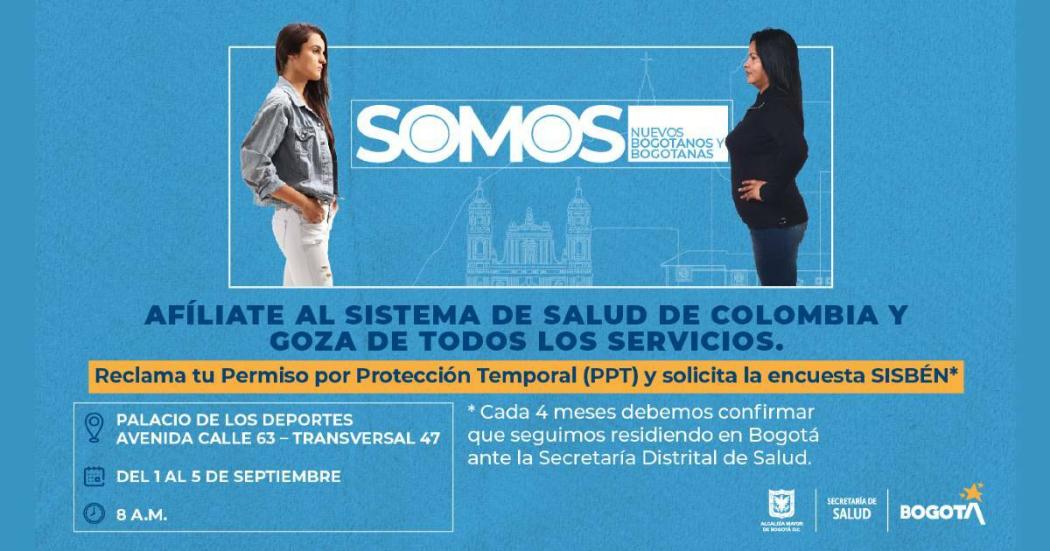 Jornada de encuesta Sisbén para migrantes en Palacio de los Deportes 