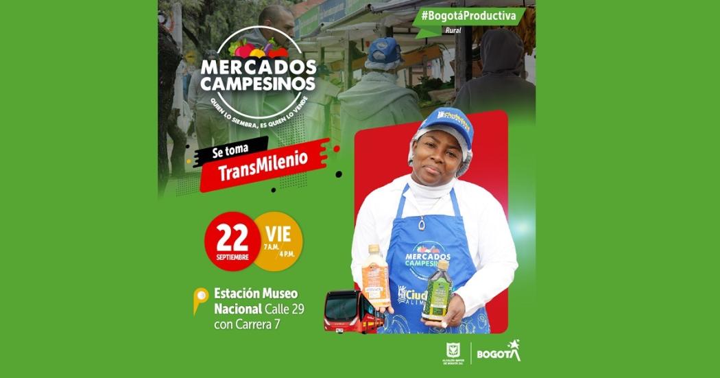 Dónde hay Mercados Campesinos este 22 de septiembre 2023 en Bogotá 