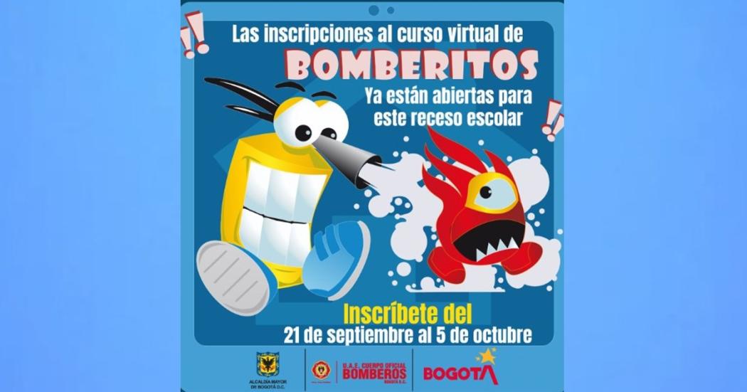 Inscribe a tu hijo en el curso virtual de Bomberitos Nicolás Quevedo Rizo