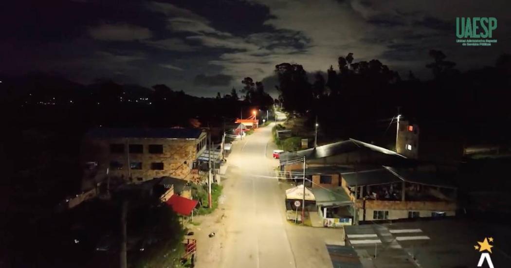 UAESP instaló modernas luminarias tipo led en zona rural de Sumapaz 