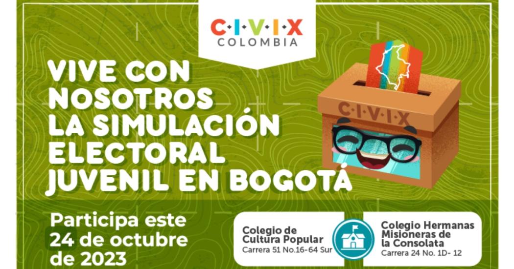 Octubre 24: Colegios de Bogotá participarán en simulación electoral 