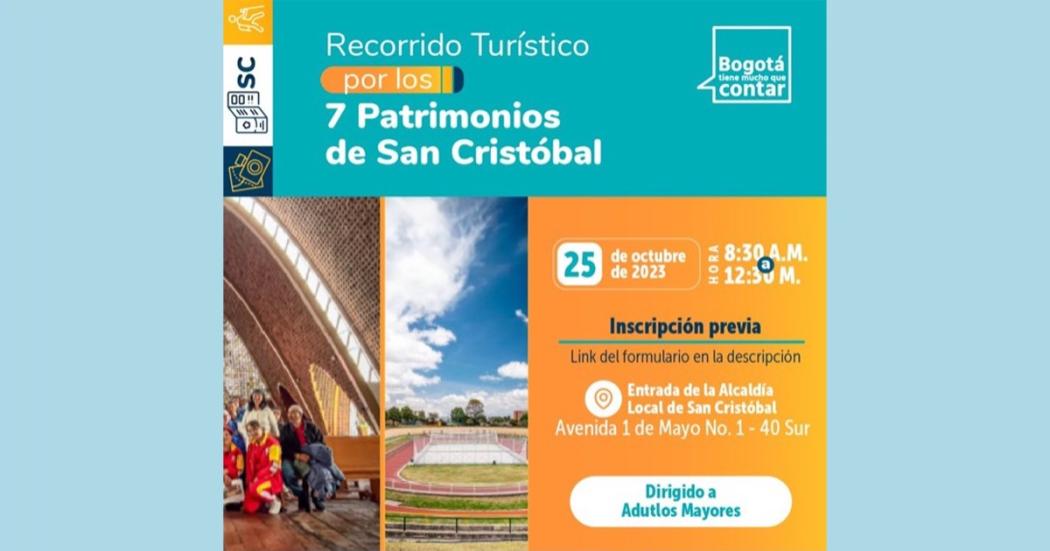 Asiste al recorrido turístico por patrimonios de S Cristóbal el 25 de octubre