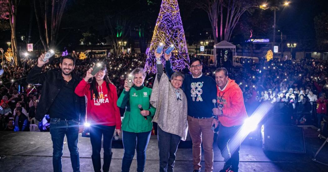 Alcaldesa inauguró la 'Ruta de la Navidad' desde Fontibón.