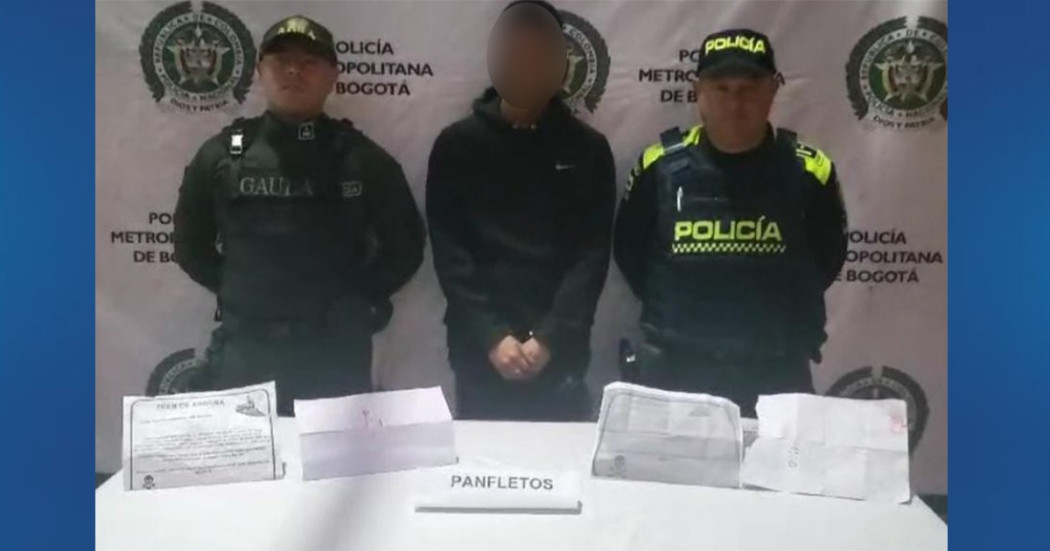 Capturado hombre por extorsión en Santa Fe ¡Tenía panfletos del Tren de Aragua!