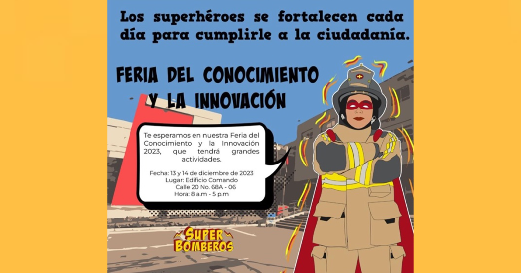 Asiste el 14 de diciembre a la feria de Innovación y Conocimiento de Bomberos