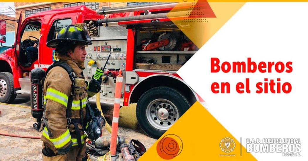 Bomberos controla incendio forestal en el kilómetro 5 de la vía a La Calera 