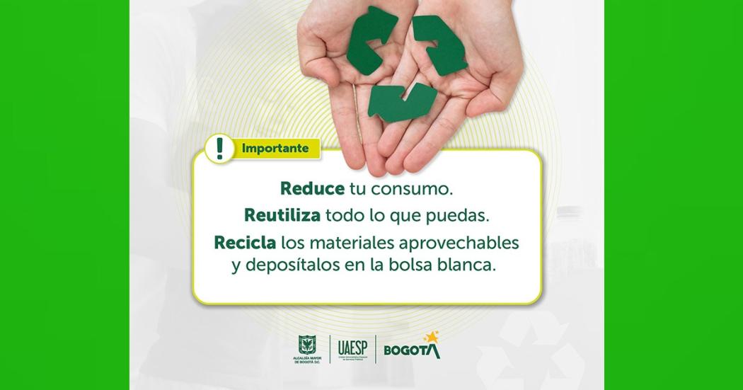 La UAESP invita a reciclar los residuos correctamente este fin de año 