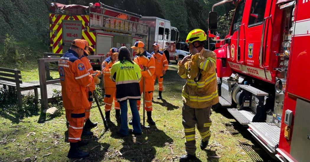 Bomberos trabajan para controlar incendio forestal en av. Circunvalar con cl. 66