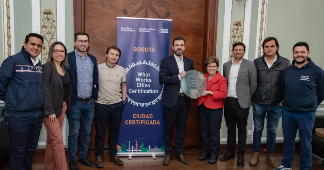 Bogotá recibió certificación oro What Works Cities por uso de datos