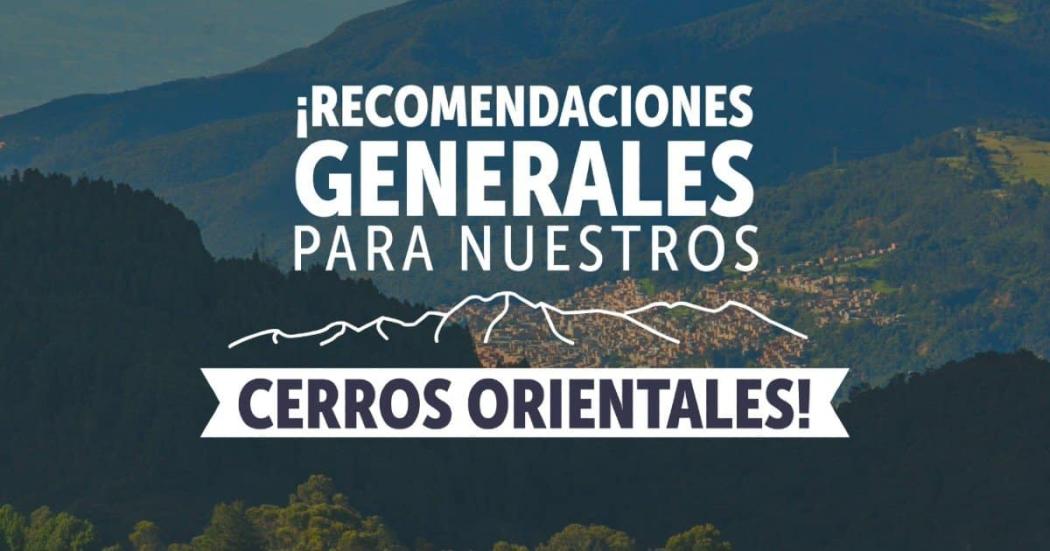 ¡Cuidemos nuestros cerros! No quemes basuras ni armes fogatas en zonas boscosas