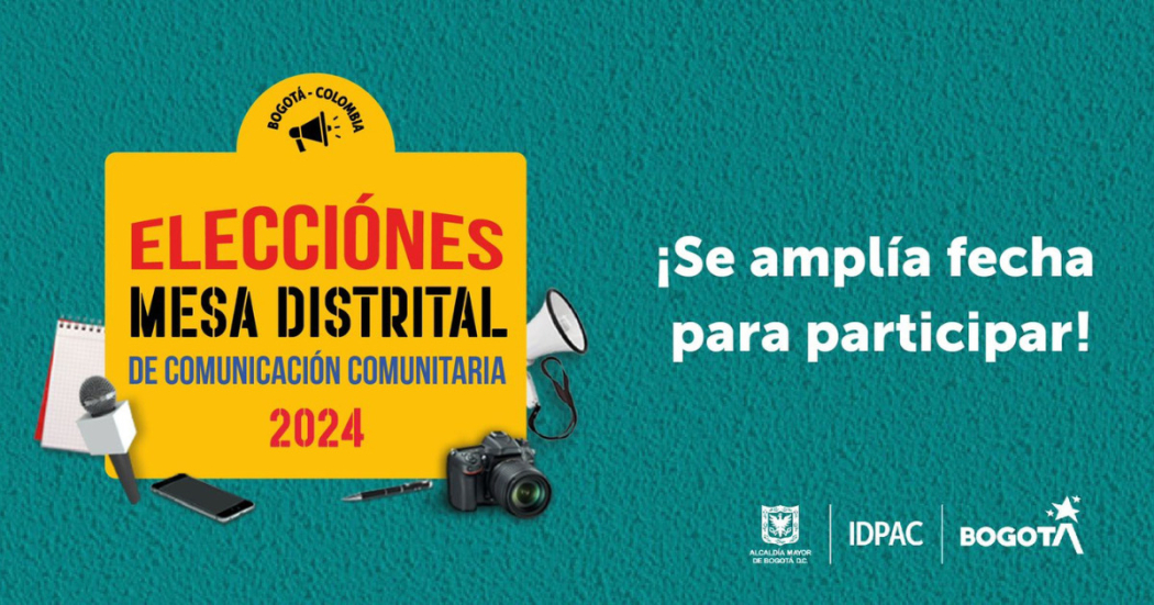 Postúlate hasta febrero 16 Mesa Distrital de Comunicación Comunitaria 