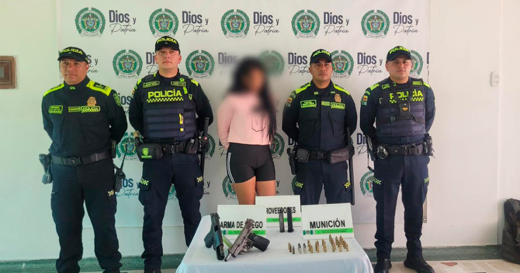 Policía capturó a mujer por tráfico de armas de fuego ¡Ya tenía antecedentes!