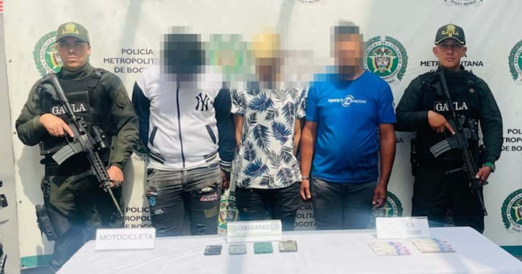 Aí fue la captura de 3 extorsionistas en Bogotá, decían ser del Tren de Aragua