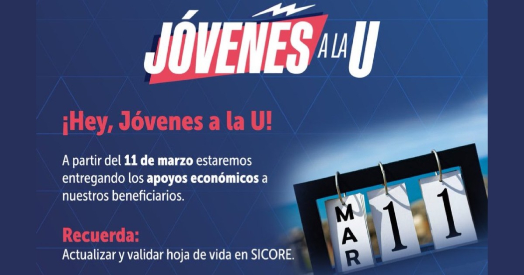 Bogotá: Jóvenes a la U ya pueden reclamar el apoyo económico 