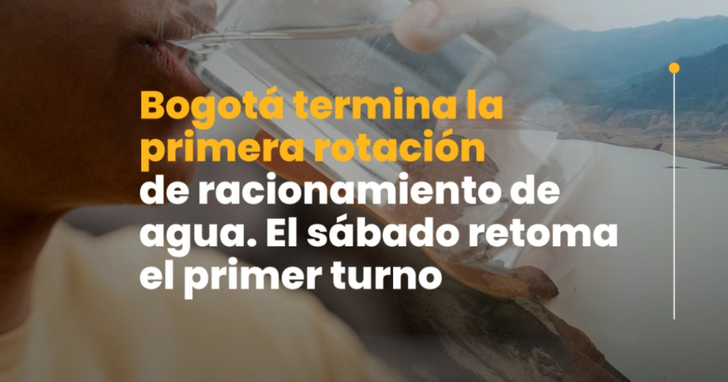 Racionamiento de agua en Bogotá continúa desde este 20 de abril 2024