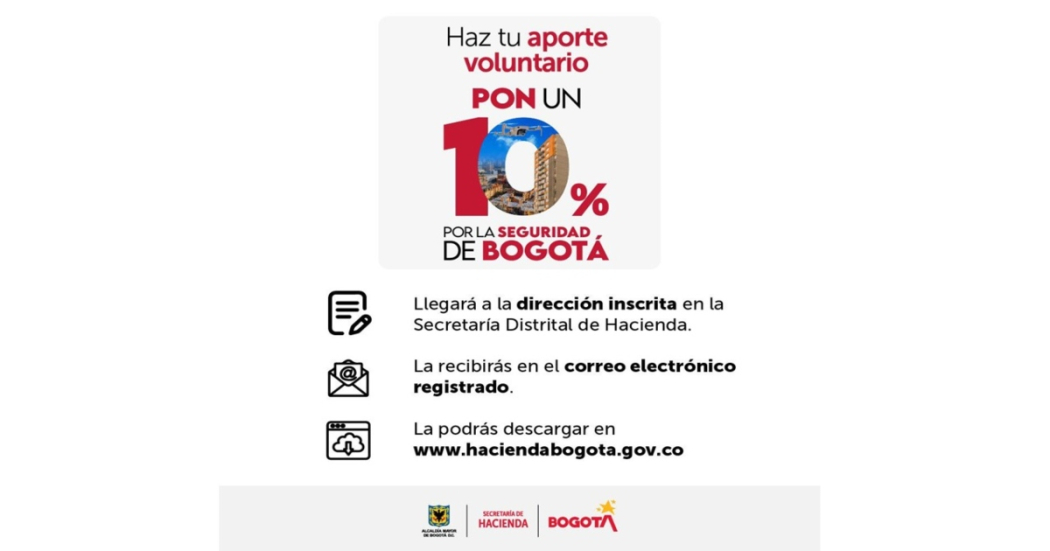 Todos podemos sumar con nuestro aporte para que Bogotá Camine Segura