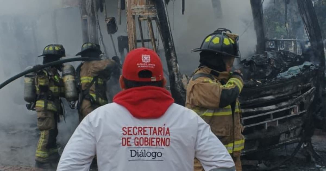 Distrito rechaza vandalismo contra bus de SITP en Ciudad Bolívar