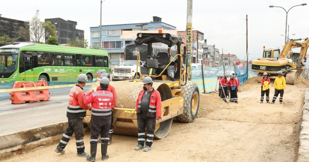 Por obras cierre de carril en la avenida carrera 68 con Autopista Sur