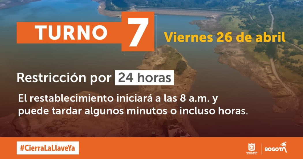 Barrios que tendrán racionamiento de agua este 26 de abril de 2024 