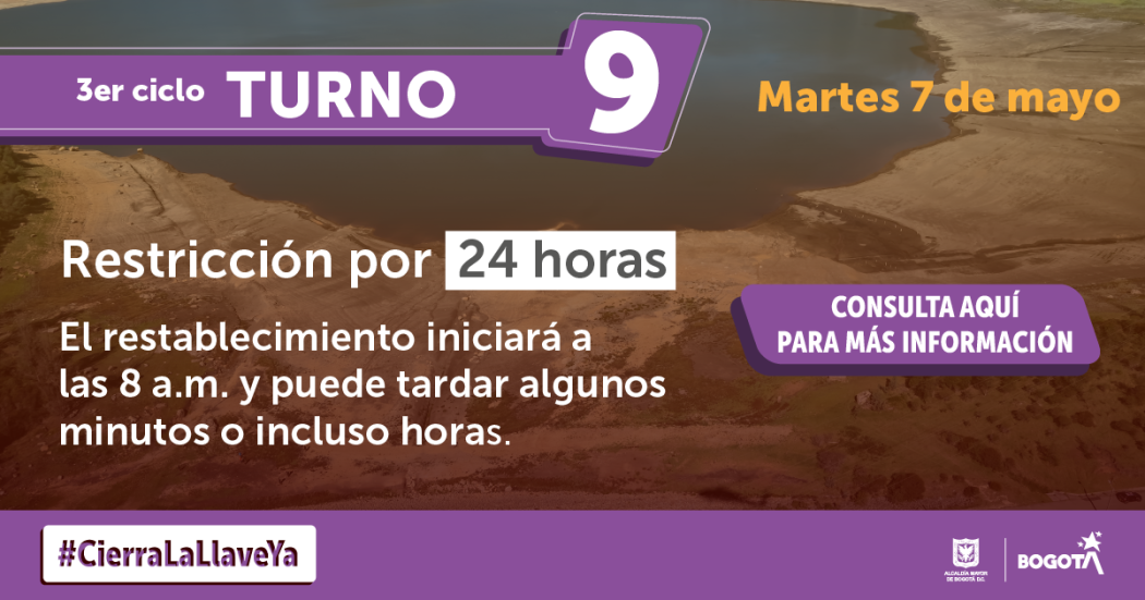 Estos barrios tendrán racionamiento de agua el martes 7 de mayo 2024 