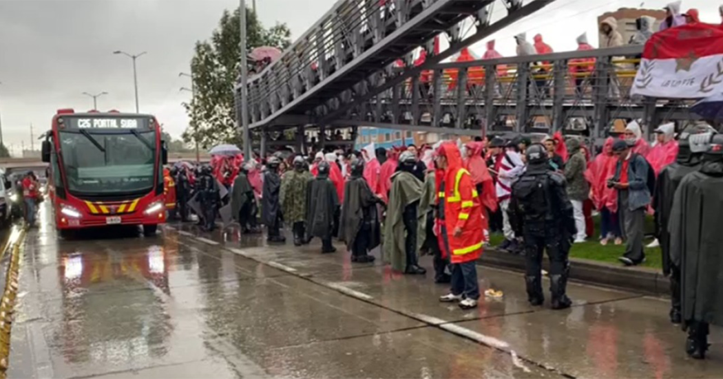 Por aglomeraciones, flota de TM se detiene a la altura del estadio El Campín