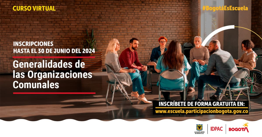 Cursos gratis en Bogotá: participa con el IDPAC en curso de DD.HH.