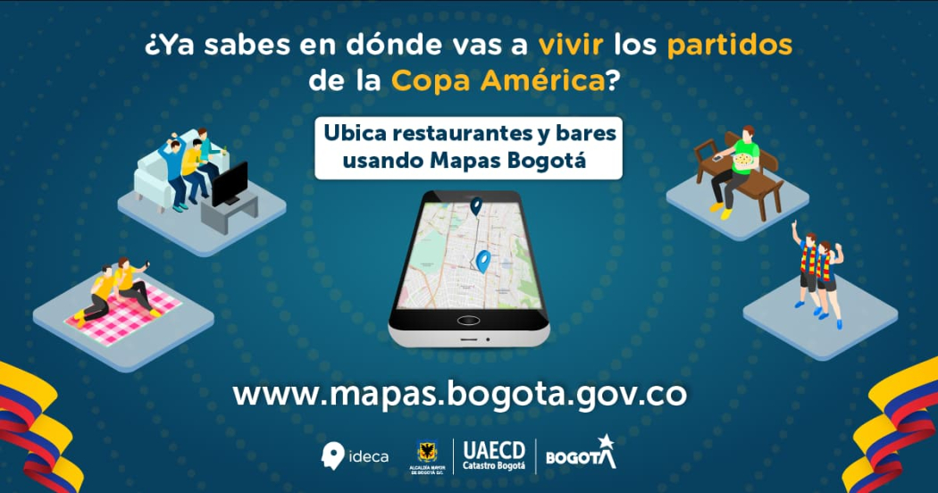 Copa América 2024 con Mapas Bogotá: disfruta de la fiesta del fútbol