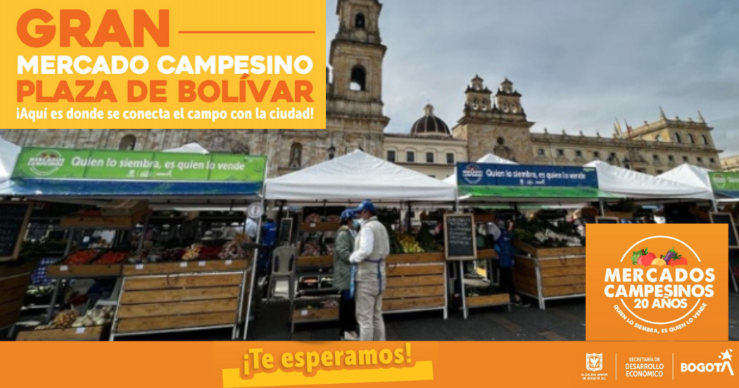 Mercado en Bogotá con los Mercados Campesinos 6 y 7 de junio 2024