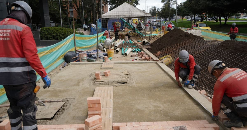 Movilidad en Bogotá obra de andenes y ciclorrutas de autopista Norte