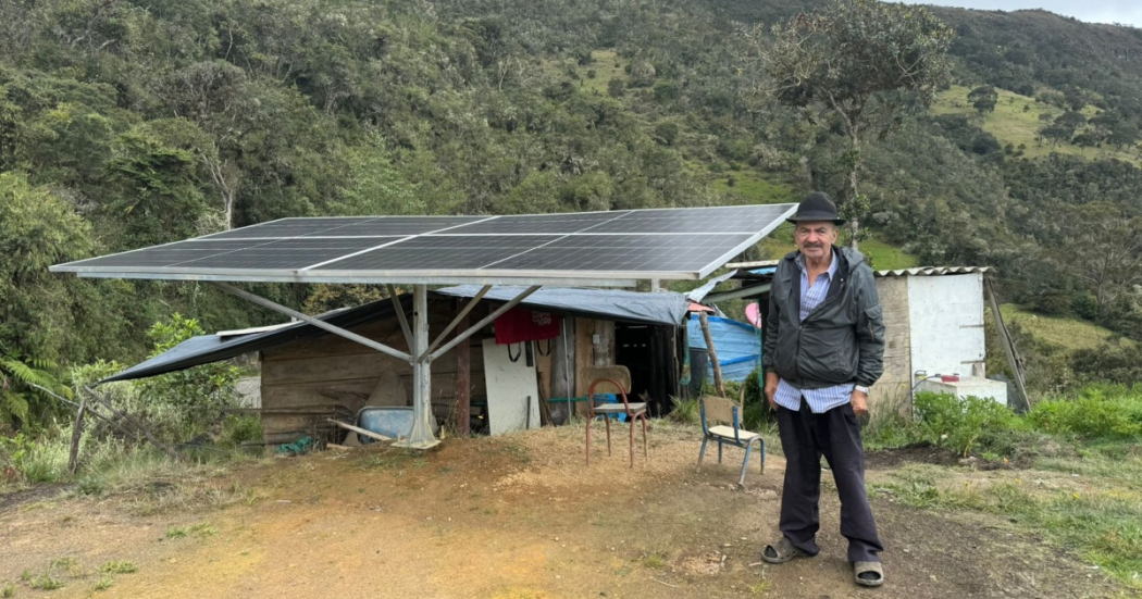 Bogotá: Paneles solares que fueron instalados en localidad de Sumapaz