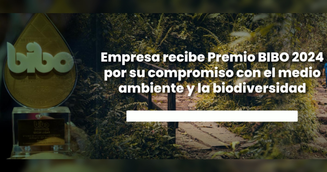 Premio BIBO 2024: Acueducto Bogotá reconocido por compromiso ambiental