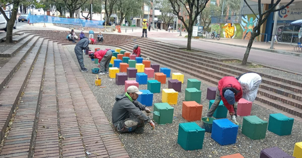 Embellecimiento de espacio público en Bogotá: intervención en el centro