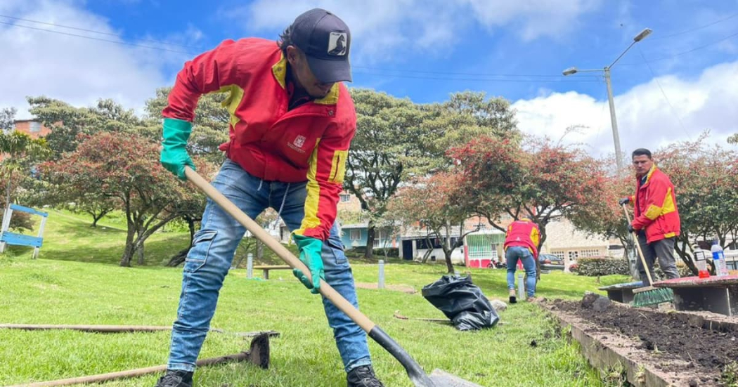 Cumpleaños de Bogotá: Embellecimiento de parques en Santa Fe 