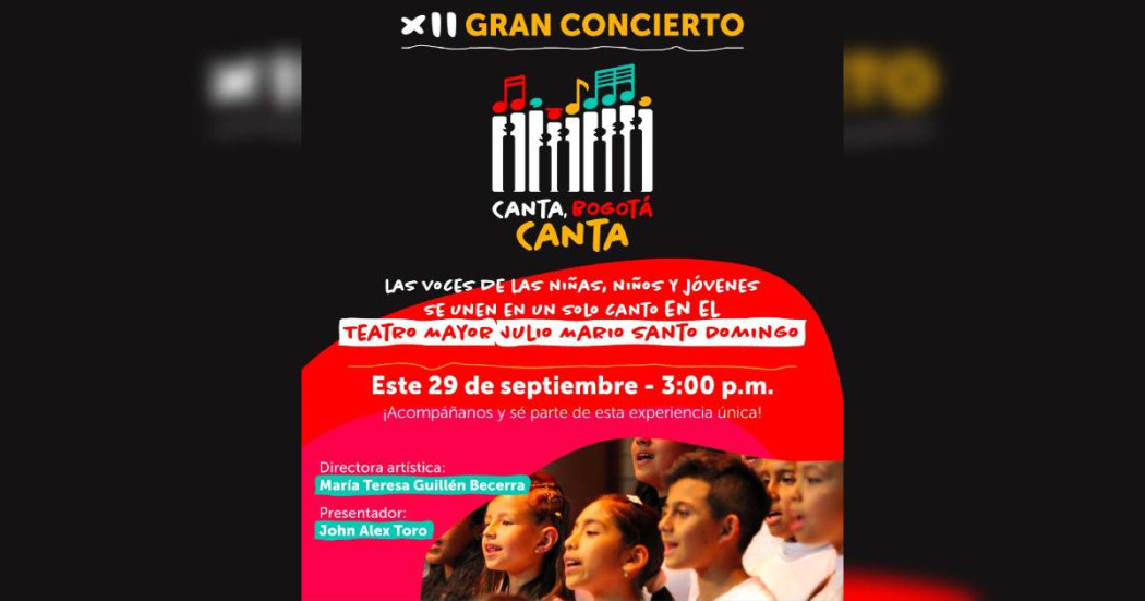 Concierto Canta, Bogotá Canta el domingo 29 de septiembre 2024 