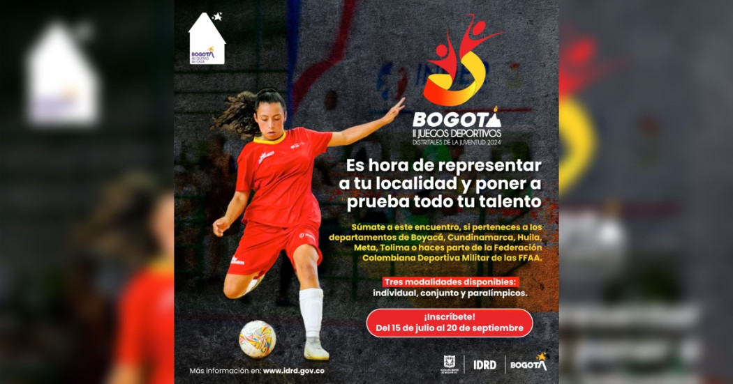 Juegos Deportivos Distritales en Bogotá: inscripciones y categorías