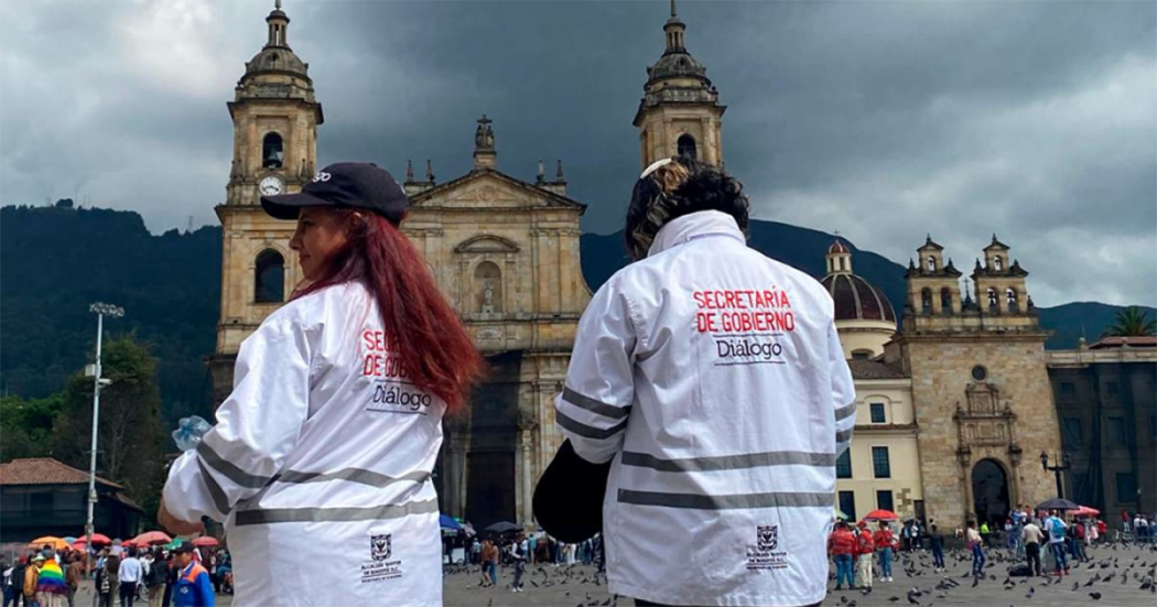 Gestores Diálogo de Bogotá presentes en puntos de paro camioneros 