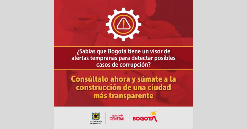 Bogotá publica Visor de Alertas Tempranas para prevenir la corrupción