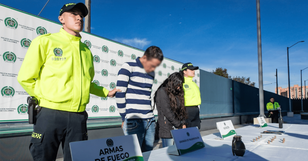 Capturas en Bogotá por el delito de terrorismo y tráfico de armas