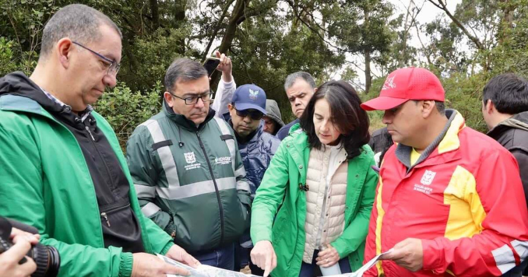 Distrito recorrió obras en la Serranía El Zuque de Cerros Orientales