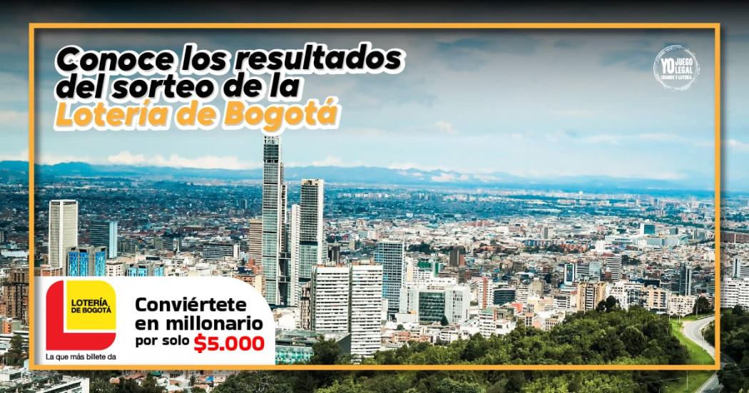 Lotería de Bogotá resultados de sorteo jueves 3 de octubre de 2024