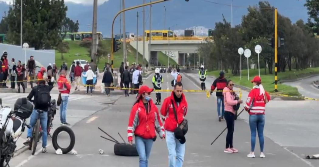 Movilidad en Bogotá hoy lunes 28 de octubre manifestación Portal Tunal