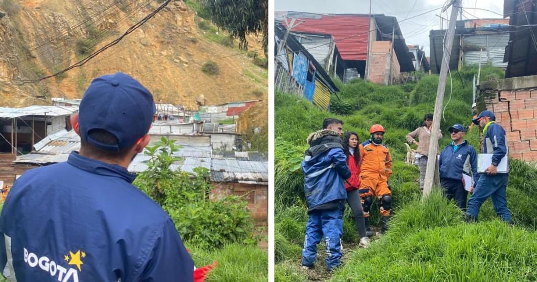 Bogotá atiende emergencias por deslizamientos en Ciudad Bolívar 