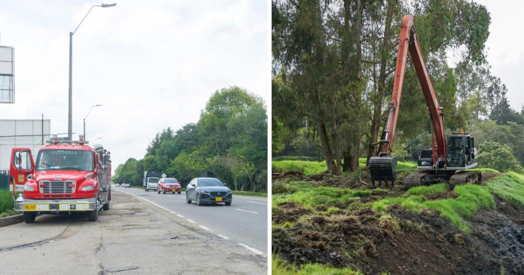 Bogotá llega a 74 % de meta de limpieza y dragado en Autopista Norte