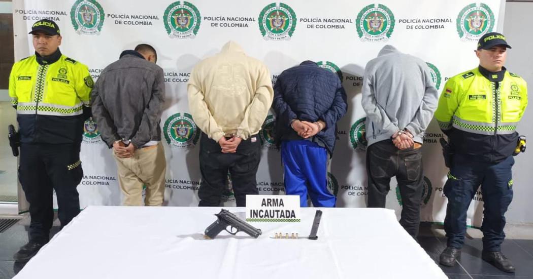 Seguridad en Bogotá: Cuatro personas capturadas por hurto de vehículo