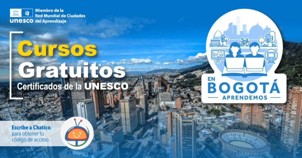 Cursos gratis de la Red de Ciudades de Aprendizaje UNESCO para Bogotá