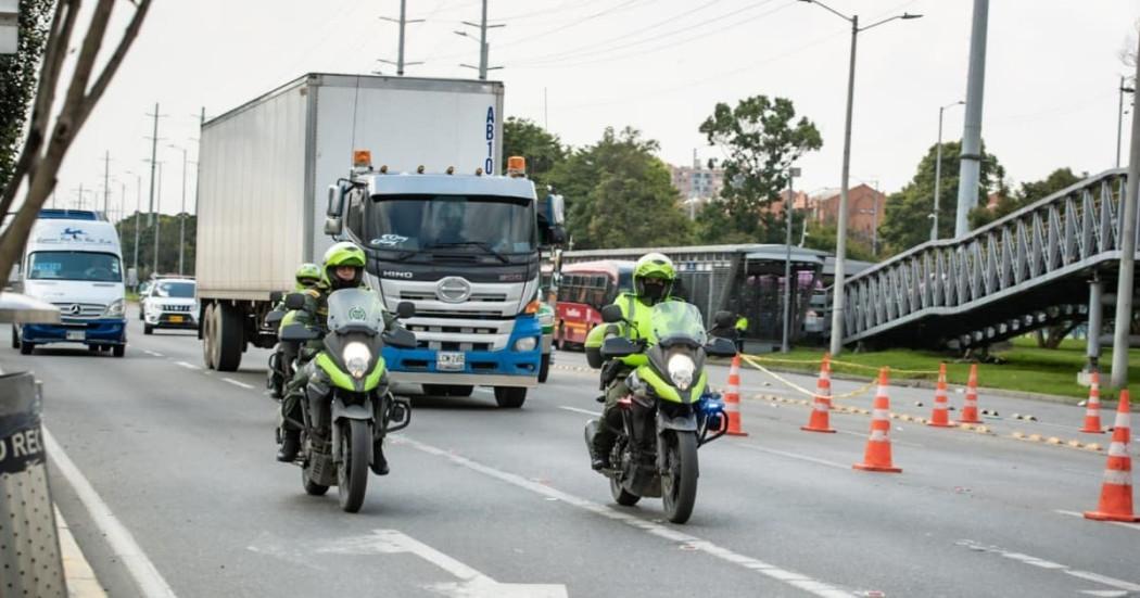 Lluvias Bogotá Secretaría Movilidad desde PMU en la autopista Norte 