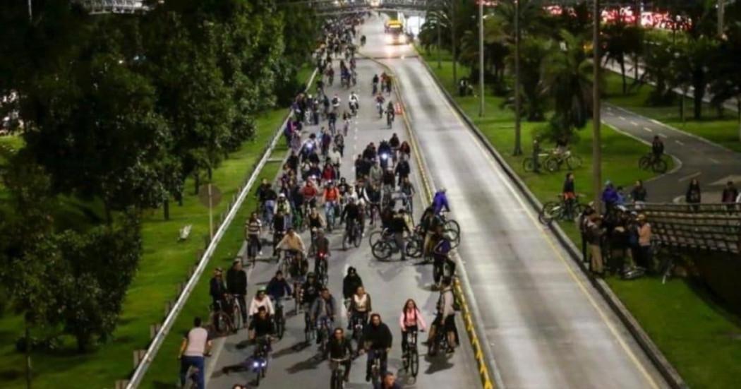 Ciclovía Nocturna en Bogotá cierres y desvíos hoy jueves 12 diciembre