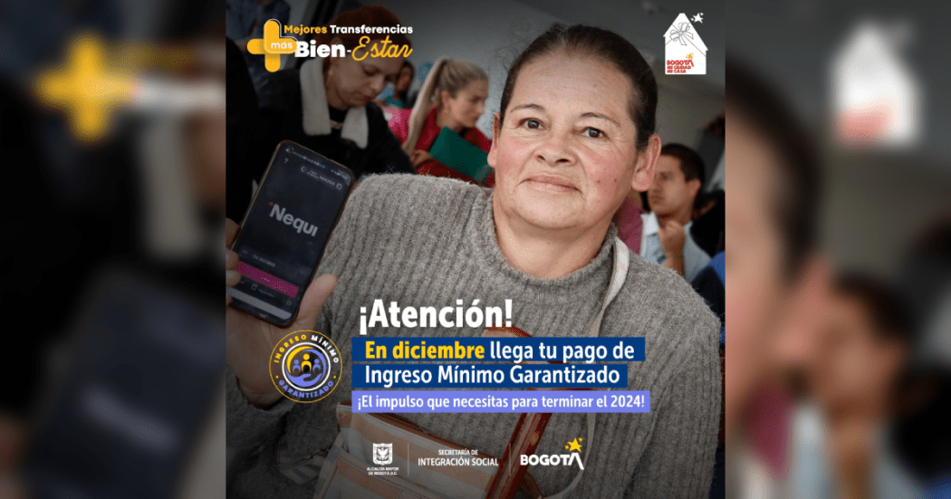 Ingreso Mínimo Garantizado comienza el pago en Bogotá en diciembre